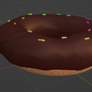 Chocolate Sprinkles Doughnut