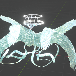 Ice Seraphim Set with Glowing Halo Crown