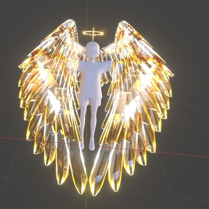 Glowing  Halo and wings 缩略图 2
