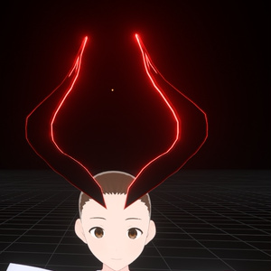 Glowing Fighting Spirit Horn Crown