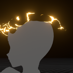 glowing lava bull horns VRM