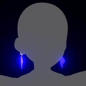 Glowing Wolf Earrings 缩略图 2
