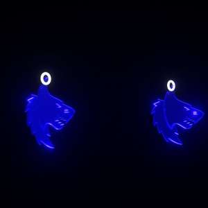 Glowing Wolf Earrings 缩略图 3