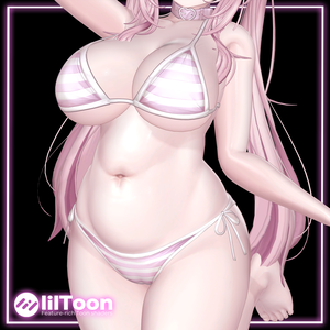 【汎用】グラビア肌マテリアル ピンク系 liltoonプリセット