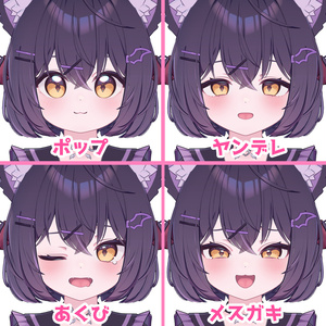 【ショコラ専用】表情24種セット 表情豊かすぎるショコラちゃん【Face Animation】 缩略图 5