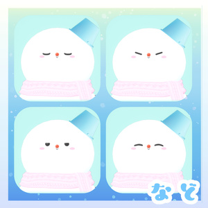 🐾無料３Dモデル🐾　ぽんぽんゆきだるま 缩略图 2