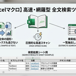 [무료 Excel 매크로] 고속·망라형 전문검...