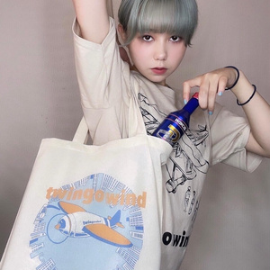 twingowindカラフル飛行機トートバック