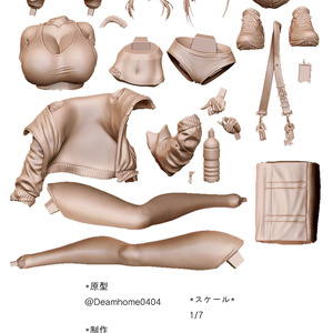 ブラン 白兎の内側ver. 1/7未塗装未組み立てガレージキット - おほしの