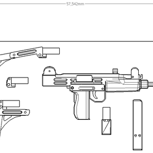 1/12 Walther UZI
