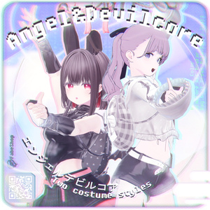 40%𝐒𝐀𝐋𝐄🤍Angel&DevilCore🖤(2スタイルClothes)[15アバター対応]