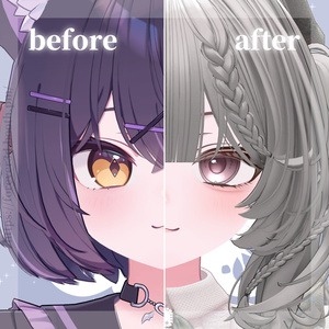 🎉 販売記念SALE開催中！【ショコラ -Chocolat-】普通のテクスチャ　Ordinary eye texture & make up & Blendshape 缩略图 3