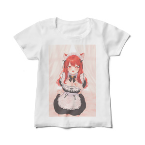 猫耳メイドレディースTシャツ メスガキVer.