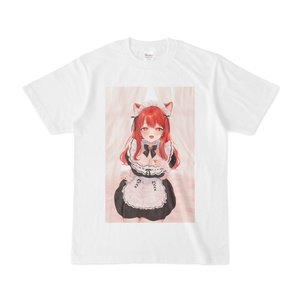 猫耳メイドTシャツ(白) メスガキVer.