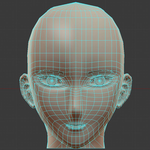 【3Dモデル】男性向け素体ヘッド