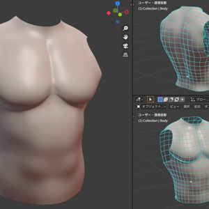 【3Dモデル】男性筋肉ボディ 缩略图 2