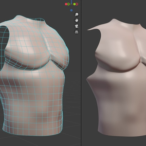 【3Dモデル】男性筋肉ボディ