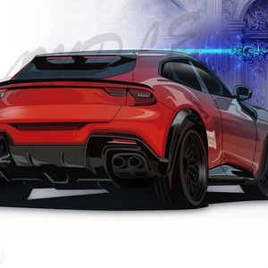 Ferrari Prosangue / 디지털 아트
