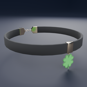 四つ葉のクローバーチョーカー four-leaf clover-Choker