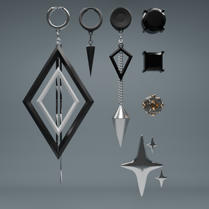 イヤリングパック Earring Pack [7 rings] [100円]