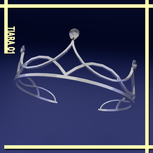 Tiara (White , Silver , Gem) ティアラ [100円]