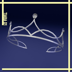 Tiara (White , Silver , Gem) ティアラ [100円]