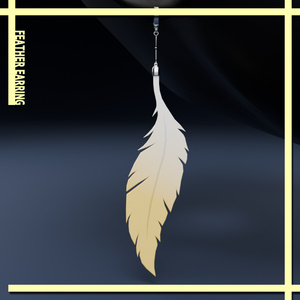 羽飾りのイヤリング / Feather Earring ver.2 【100円】 缩略图 2