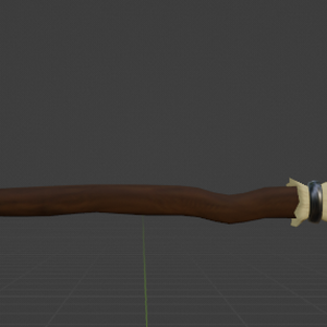 Low Poly Witch's Broom