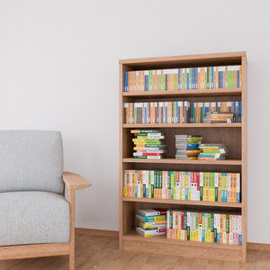 本棚と本【3Dモデル】Wooden Bookshelf & Book