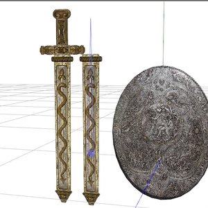 剣と盾【3Dモデル】 缩略图 9
