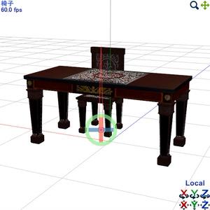 テーブル＆椅子【3Dモデル】 缩略图 12
