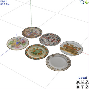 お皿セット　６種類【3Dモデル】 缩略图 13