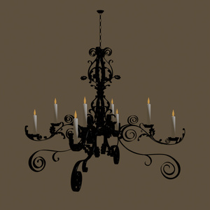 シャンデリア「chandelier」【3Dモデル】 缩略图 4