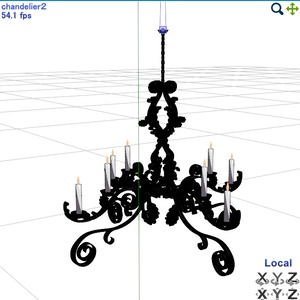 シャンデリア「chandelier」【3Dモデル】 缩略图 9