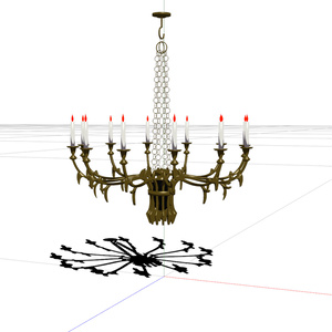 シャンデリア2「chandelier2」【3Dモデル】 缩略图 10