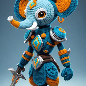Elephant Warrior Crochet.