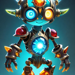 Neon Mecha Guardian