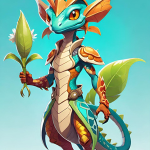 Leafy Lizard Warrior