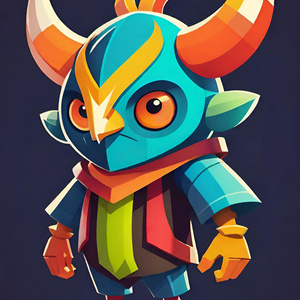 Horned Colorful Creature