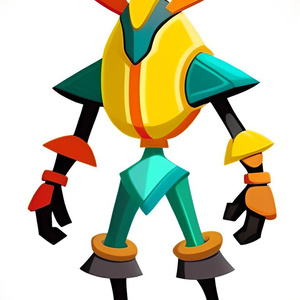 Colorful Robot Figure