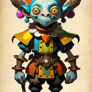 Whimsical Goblin Jester
