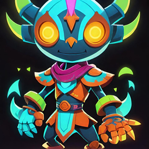 Vibrant Alien Explorer