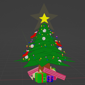 Christmas Tree GLB, FBX and VRM