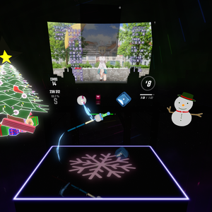 Xmas Themed Platform for Beatsaber