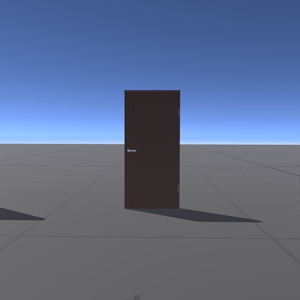 【VRChat用】開閉ドアギミック KWG-SD01【置くだけ・効果音付き・同期対応】