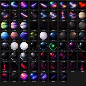150+ Galaxy Matcap Pack ⭐ CC0 商用利用可 ❤️ VRChat/Unity ⭐ Pixel Place 缩略图 2