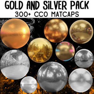 300+ Gold and Silver Matcaps 💛 CC0 商用利用可 💛 Pixel Place 💛