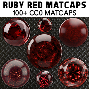 [無料] 100+ Ruby Red Matcaps ❤️ CC0 商用利用可 ❤️ Pixel Place ❤️