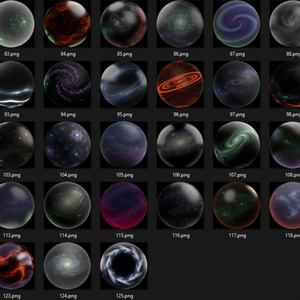 125 Space Void Matcaps 🩶 CC0 商用利用可 🩶 Pixel Place 🩶 缩略图 3