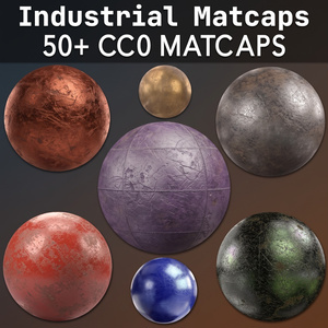 [無料] 50+ Industrial Matcaps 🩶 CC0 商用利用可 🩶 Pixel Place 🩶